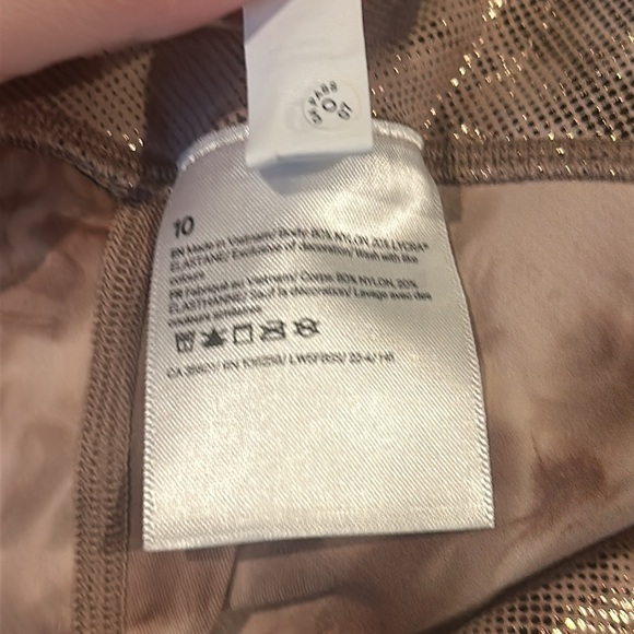 Lululemon Align HR Shine 25” Diamond Dye Misty Shell Cacao Diffuse Dot Foil NEW - Picture 9 of 11